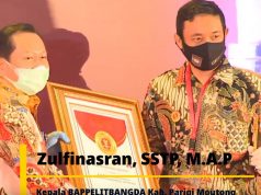 Kabupaten Parigi Moutong Terima Penghargaan Innovative Government Award (IGA) 2020